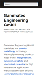 Mobile Screenshot of gammatec.de